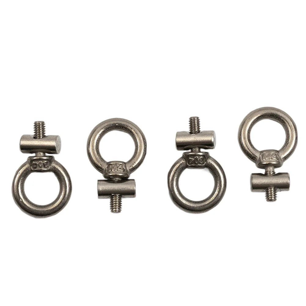 2/4/6/8pcs Awning Rail Stoppers 6mm Stops Motorhome Campervan Caravan Stainless Sliding Rail Track Lifting Ring Screw Slip Ring