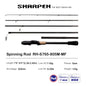 PURELURE SHARPEN Travel Rod XF/MF Action Spinning Casting Rod w/ FUJI Parts