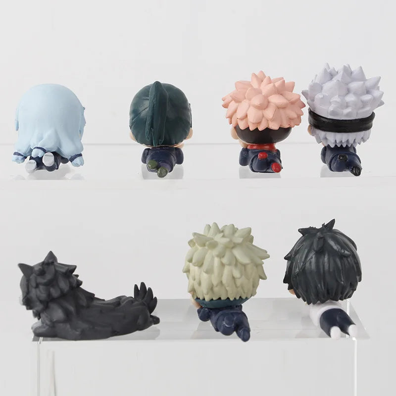 Jujutsu Kaisen 7pcs Anime Figure Set Gojo Yuji Megumi Nobara Sukuna Geto - EXPROTAS