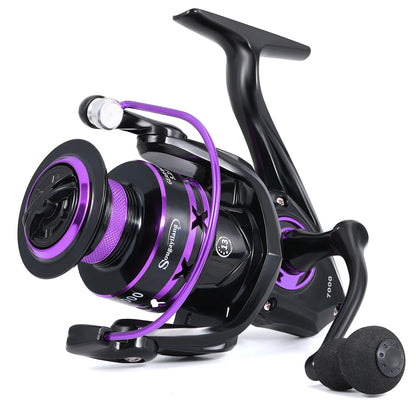 Sougayilang 1000-7000 Spinning Reel, Aluminum Spool, 10kg Max Drag, EVA Handle for Bass Freshwater Pesca