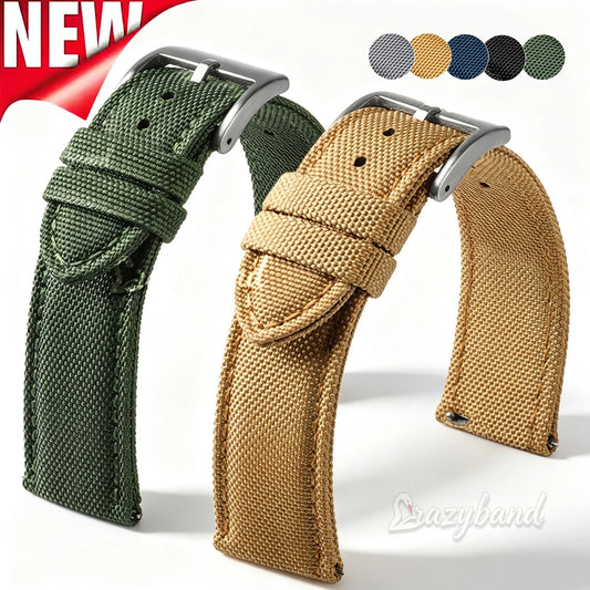 Watch Strap 20mm 22mm Nylon Quick Release Sailcloth Band for Men