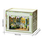 DIY Wooden Dollhouse Christmas Lodge Miniatures with LED Lights Assembly Model Gift - EXPROTAS