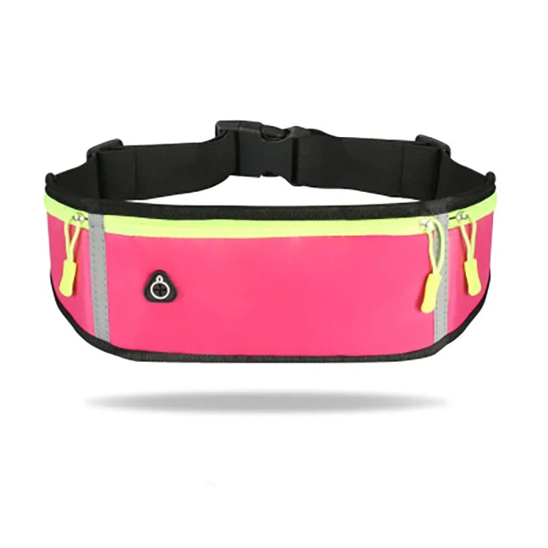 Running Bag Nylon Waist Phone Bag Men Women Waterproof Gym Fitness Bag Hold Water Cycling Phone Case Outdoor Sport Belt Portable
