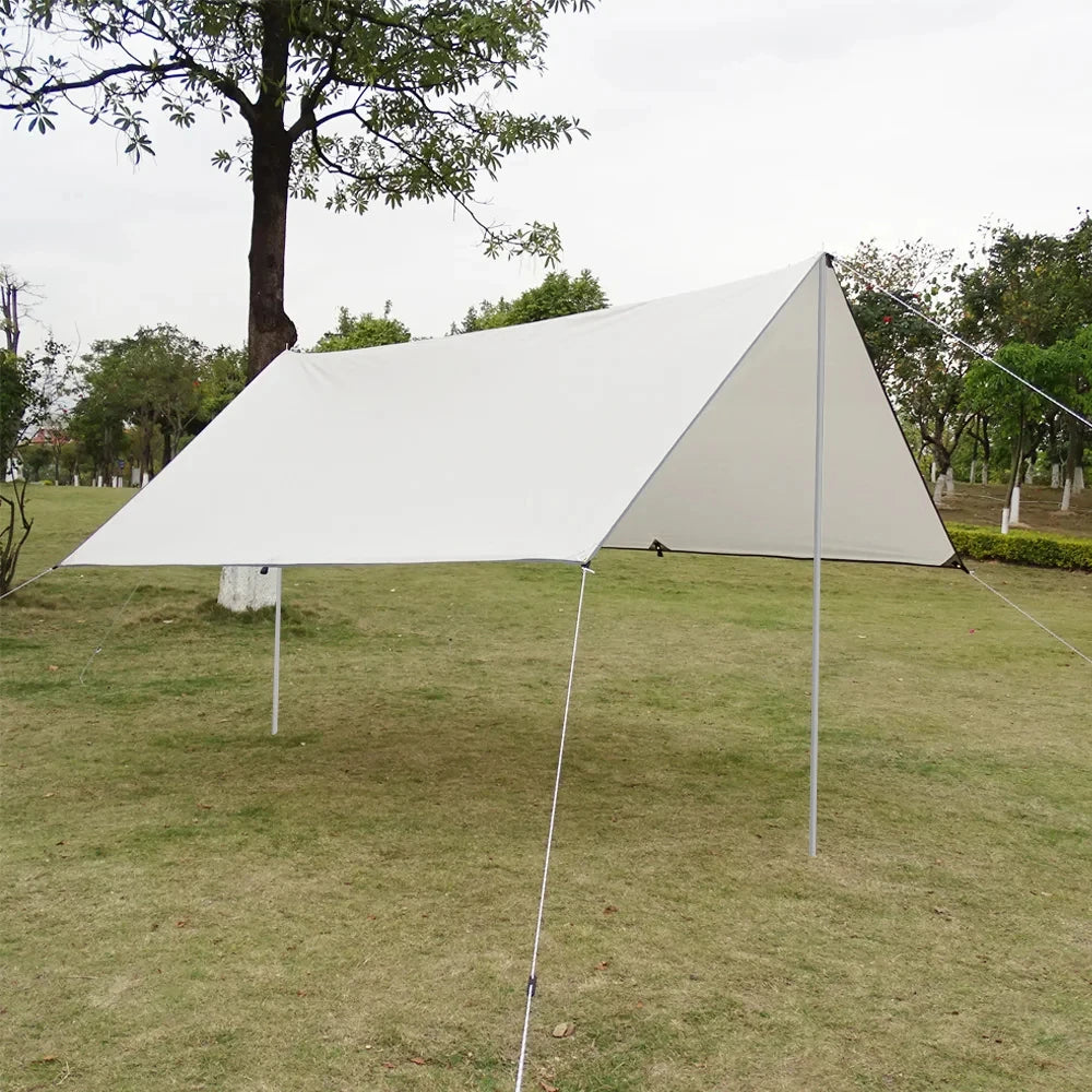 2M Adjustable Tarp Poles Aluminum Tent Awning Camping Canopy Support Rods