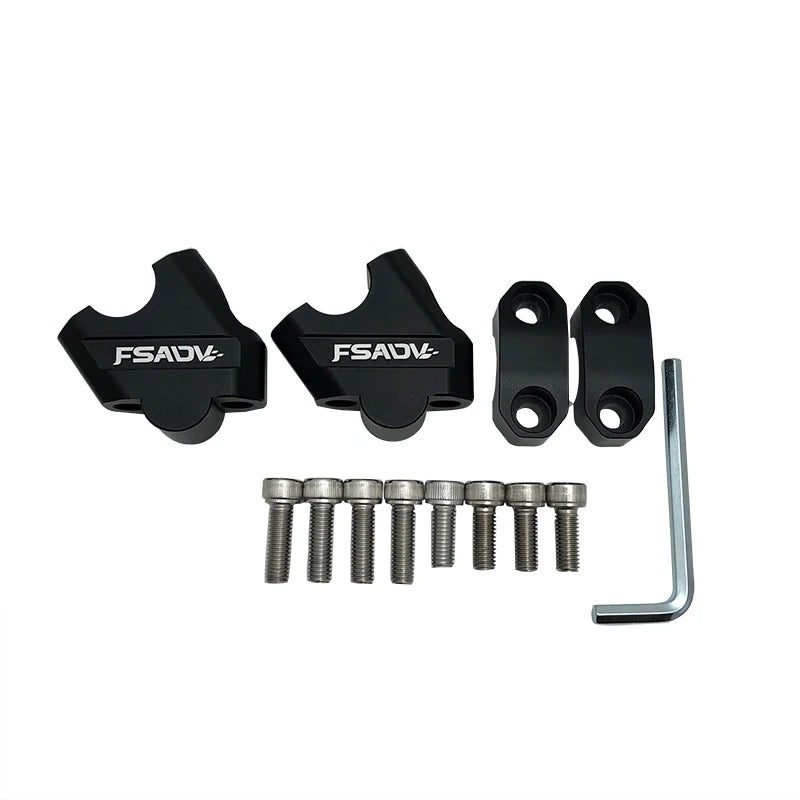 Motorcycle Riser Bar Mount 28mm 22mm Handle Clamp for Honda BMW YAMAHA Suzuki