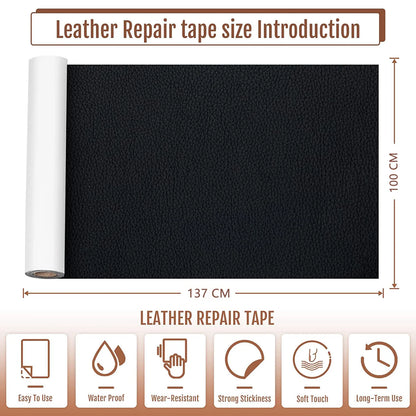 Self Adhesive Leather Patch Repair Tape for Sofa Seat Furniture Fix