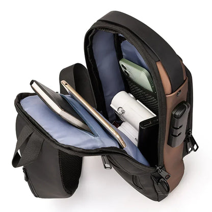 Men's Anti-theft Crossbody Shoulder Bag Travel Sling Chest Pack