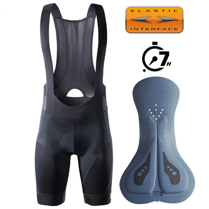 RION Cycling Shorts Men Ciclismo Masculina Bib Shorts Elastic Interface Cushion Long Distance MTB Padded Shorts Tights Slim Fit-EXPROTAS