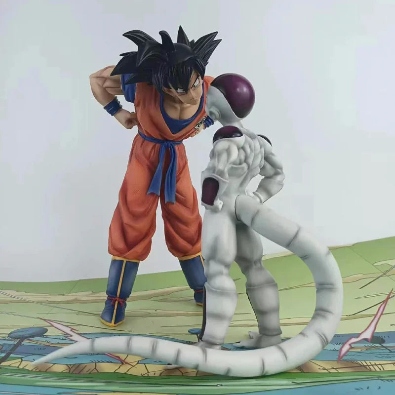 Anime Dragon Ball Z  Frieza Vs Son Goku Figurine 24CM GK Pvc Action Figures Statue Collection Model Toy Gifts-EXPROTAS