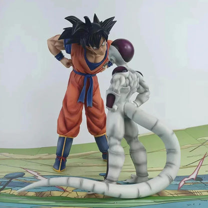 Anime Dragon Ball Z  Frieza Vs Son Goku Figurine 24CM GK Pvc Action Figures Statue Collection Model Toy Gifts-EXPROTAS