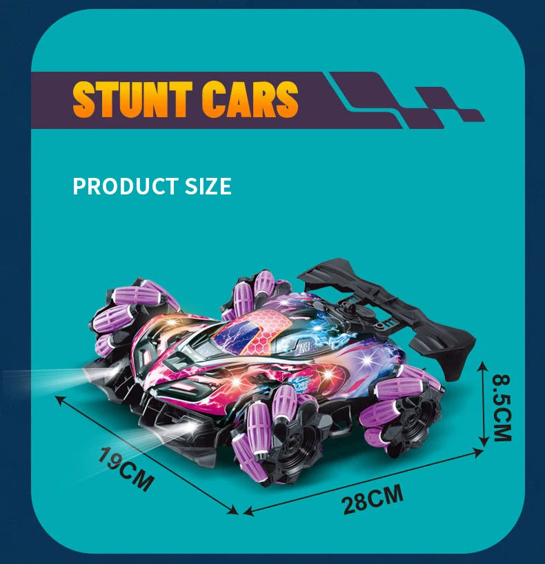 ZWN F1 RC Drift Car With Music Led Lights 2.4G Glove Gesture Radio Remote Control Stunt Cars 4WD Electric Children Toy vs Wltoys-EXPROTAS