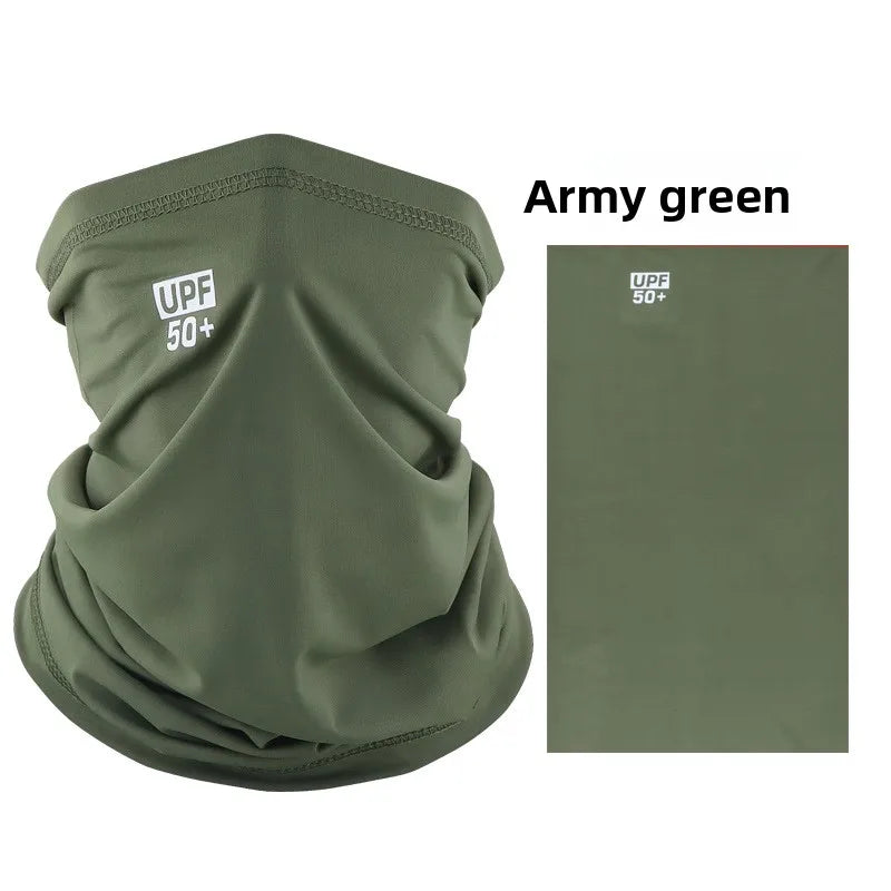 Sun Protection Mask Ice Silk Neck Gaiter Breathable Cycling Fishing Scarf