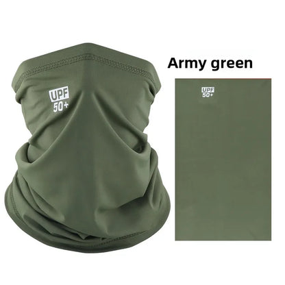 Sun Protection Mask Ice Silk Neck Gaiter Breathable Cycling Fishing Scarf