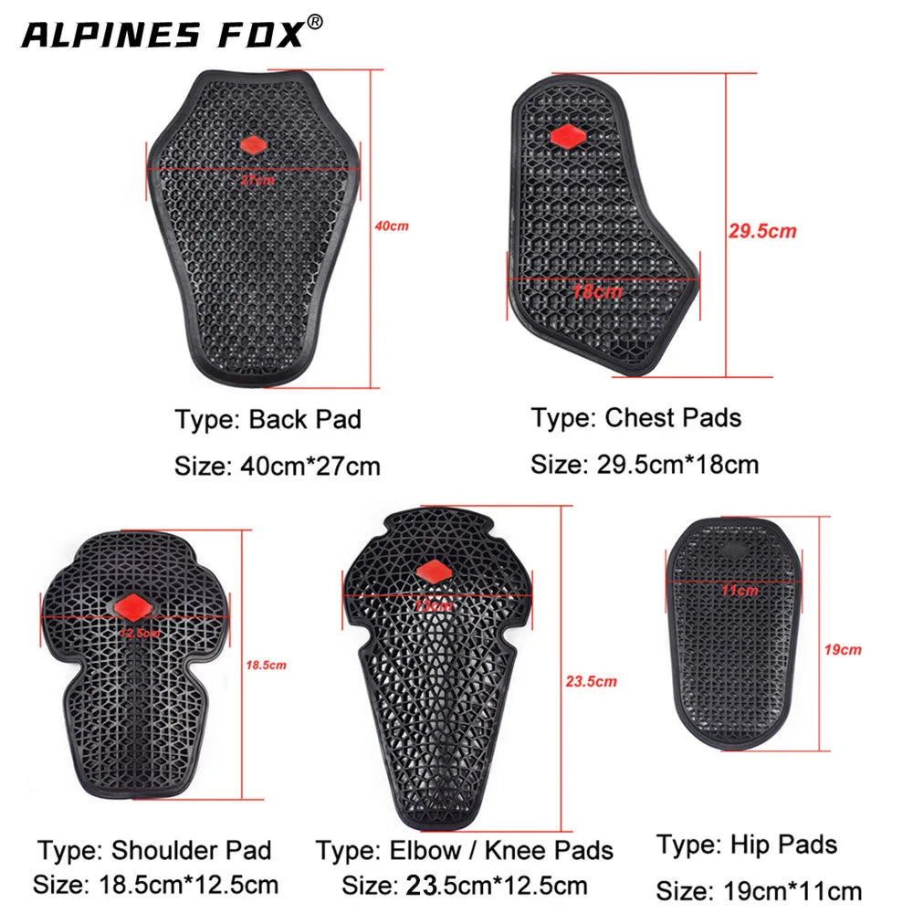 Universal Motorbike Chest Pads CE Approved Soft Motorcycle Jacket Insert Armor Shoulder Elbow Back Protector Pad