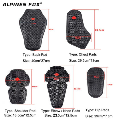 Universal Motorbike Chest Pads CE Approved Soft Motorcycle Jacket Insert Armor Shoulder Elbow Back Protector Pad