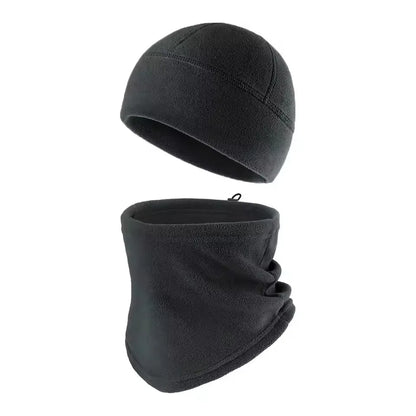 2Pcs Winter Fleece Face Cover Balaclava Neck Warmer Windproof Hat
