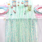 Iridescent Glitter Sequin Table Runner Wedding Baby Shower Party Decor