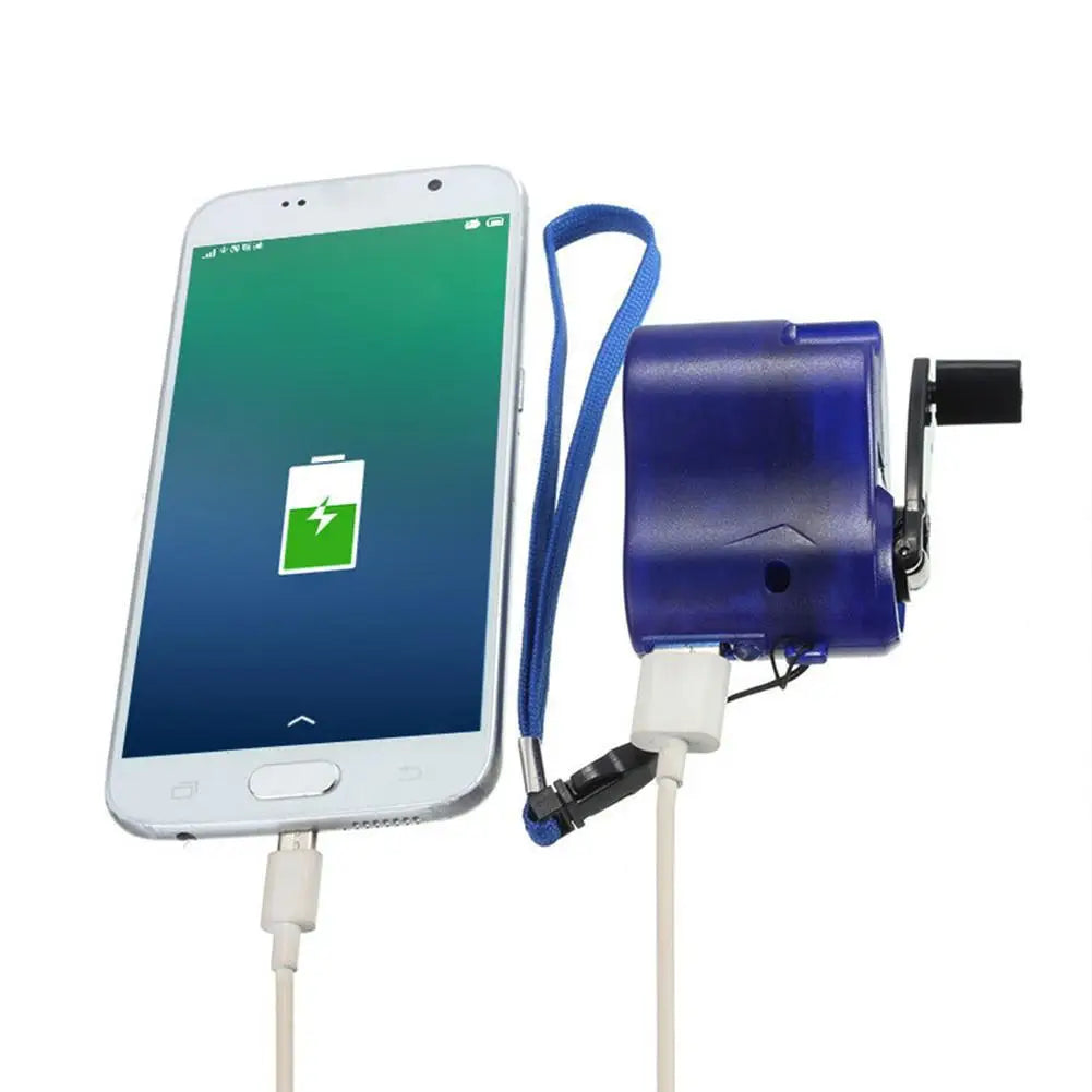 USB Emergency Charger Manual Power Generator for Outdoor Camping Hiking