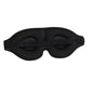3D Eye Mask Blocking Light for Men Women Breathable Sleep Cover Black