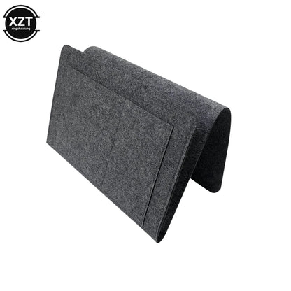 1pc Felt Bedside Storage Organizer Pocket Holder for Phone Book Tissue Sofa