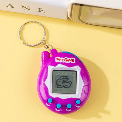 Tamagotchi Electronic Pet Keychain Game Console for Kids - Purple Version