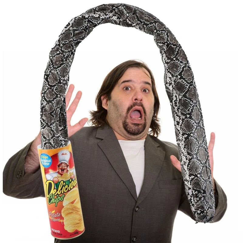 Potato Chip Snake Jump Magic Toy April Fool Stage Trick Prank Gag