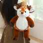 1Pc 40CM Animal Shoulders Bag Plush Toy Backpack Cute Sloth Lemur Elephant
