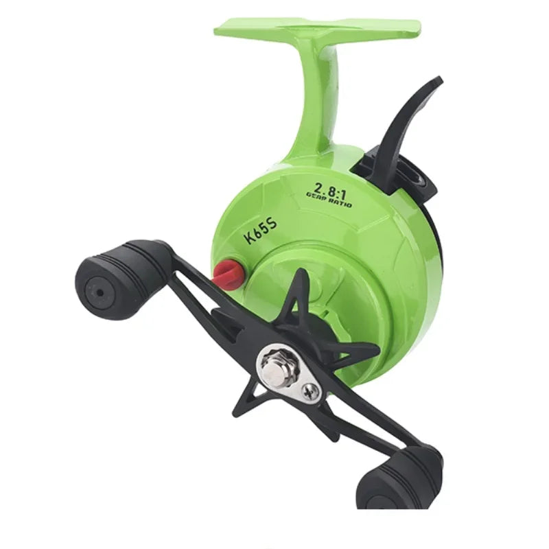 Ice Fishing Reel Lizard Free Runner Spool EVA Knob Metal Plastic Spool Options
