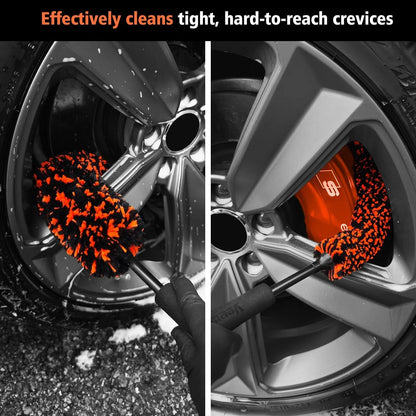 Car Wheel Cleaning Brush Microfiber Soft Rim Cleaner Tire Washing Tool