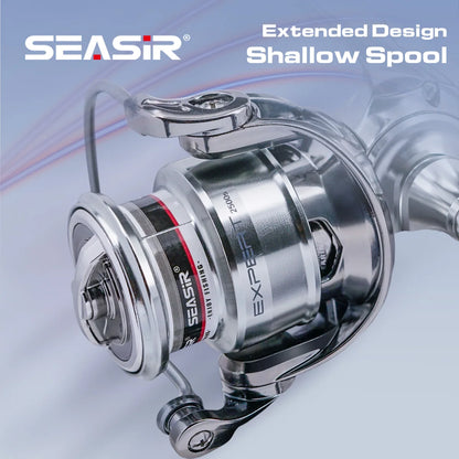 Spinning Fishing Reel 1500S-4000S 10+1BB Seasir Expert Long Cast Metal Handle
