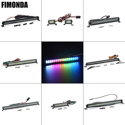 RC Crawler Roof LED Light Bar White Coloured Adjustable Modes 1/10 TRX4 SCX10