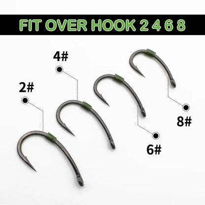 200pcs Carp Fishing Silicone Tube Anti-Tangle Rig Tubing Tackle Set