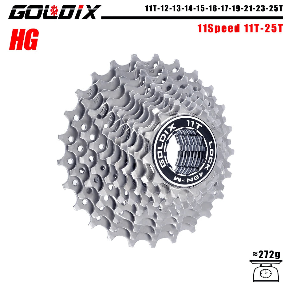 GOLDIX 8–12 Speed Cassette 11-25T 11-28T 11-32T 11-34T 11-36T Compatible Shimano SRAM - EXPROTAS