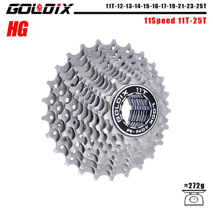 GOLDIX 8–12 Speed Cassette 11-25T 11-28T 11-32T 11-34T 11-36T Compatible Shimano SRAM - EXPROTAS
