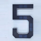 Solar House Number Light LED Address Plaque Sign for Door Wall Outdoor