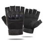 Tactical Finger Gloves Hard Knuckle Half Finger Military Combat Airsoft