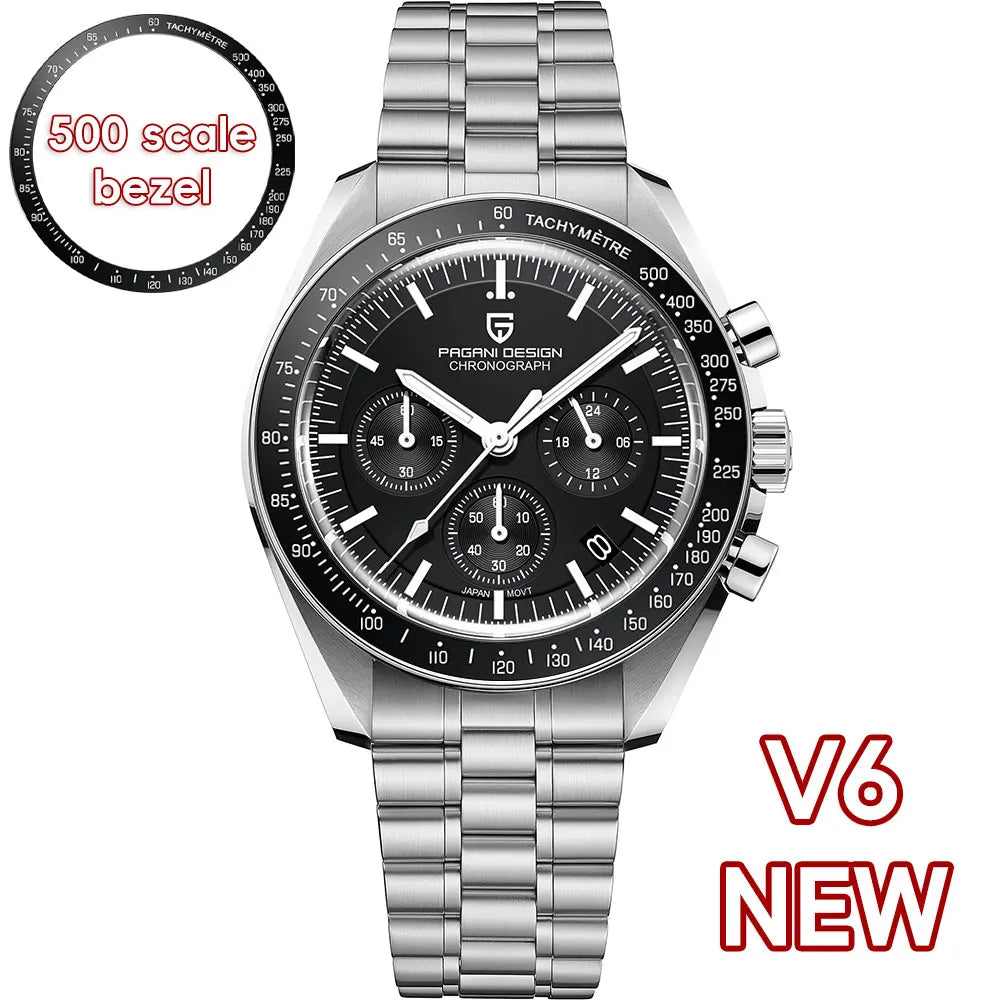 PAGANI DESIGN 2024 New Men's Watches Top Luxury Quartz Watch For Men Auto Date Speed Chronograph AR Sapphire Mirror Wrist watch-EXPROTAS