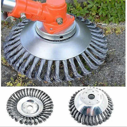 Weed Brush Trimmer Head Steel Wire Wheel Universal Garden Parts 6/8/10 Inch