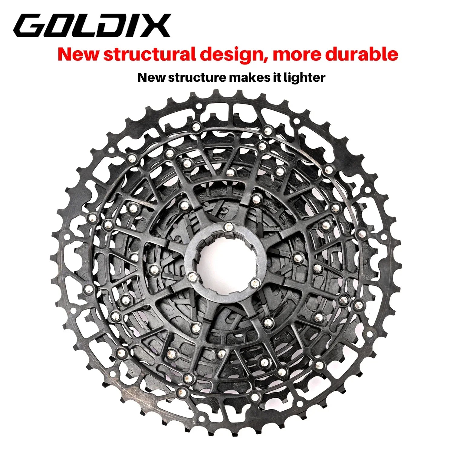GOLDIX Mountain Bike Cassette 9 10 11 12 13 Speed HG Carbon Steel - EXPROTAS
