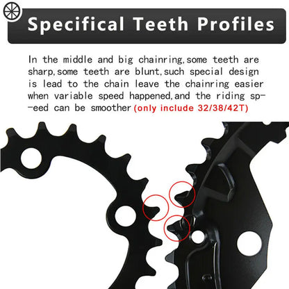 MTB Bike Chainring BUCKLOS 104BCD 64BCD 9/10 Speed SRAM SLX XT
