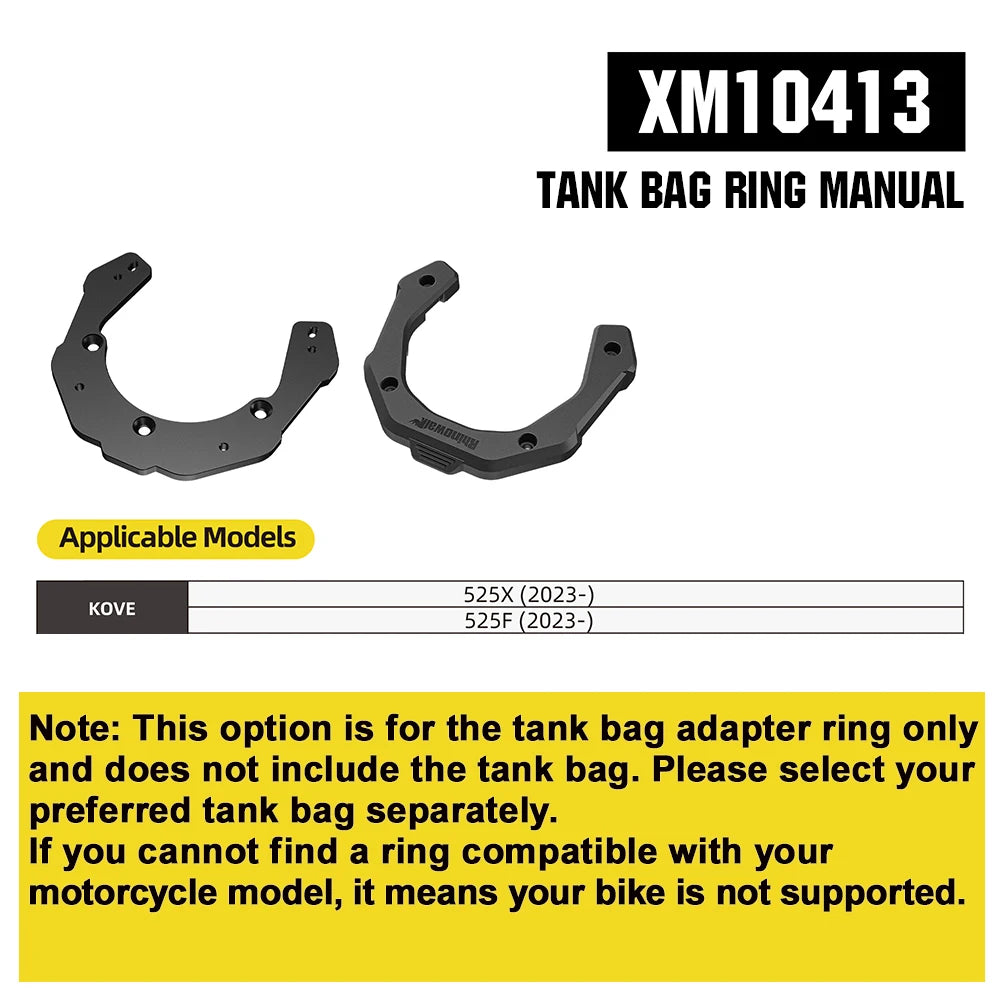 Rhinowalk 6.5L Magnetic Motorcycle Tank Bag Quick Release Rain Cover Universal