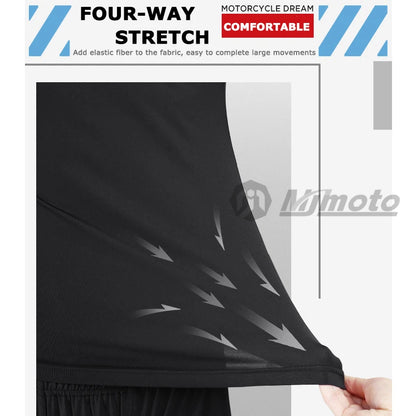 Quick Dry Motorcycle Base Layer Set MOTOCENTRIC Mens Tops Pants Long Johns