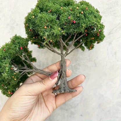 1pc Realistic Fruit Tree Miniature Trees Model Decoration for Sand Table