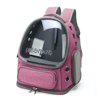 Transparent Cat Carrier Bag Backpack for Small Dogs Outdoor Travel Pet