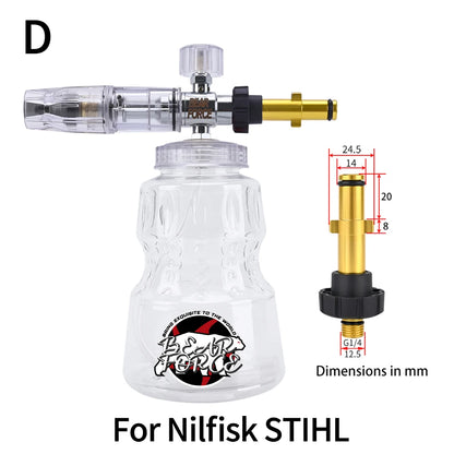 Pressure Washer Foam Lance | Snow Cannon Nozzle for Karcher AR Bosch Bort Jet