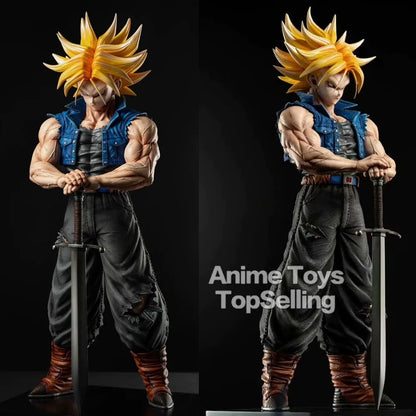 25cm/9.84in Anime Dragon Ball Z Trunks Figure Future Trunks Action Figures MPVC Statue Collection Model Toys for Children Gifts-EXPROTAS