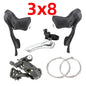 MicroNEW Road Bike Shifters 2×7–2×10 3×7–3×11 Brake Lever Set Compatible Shimano - EXPROTAS