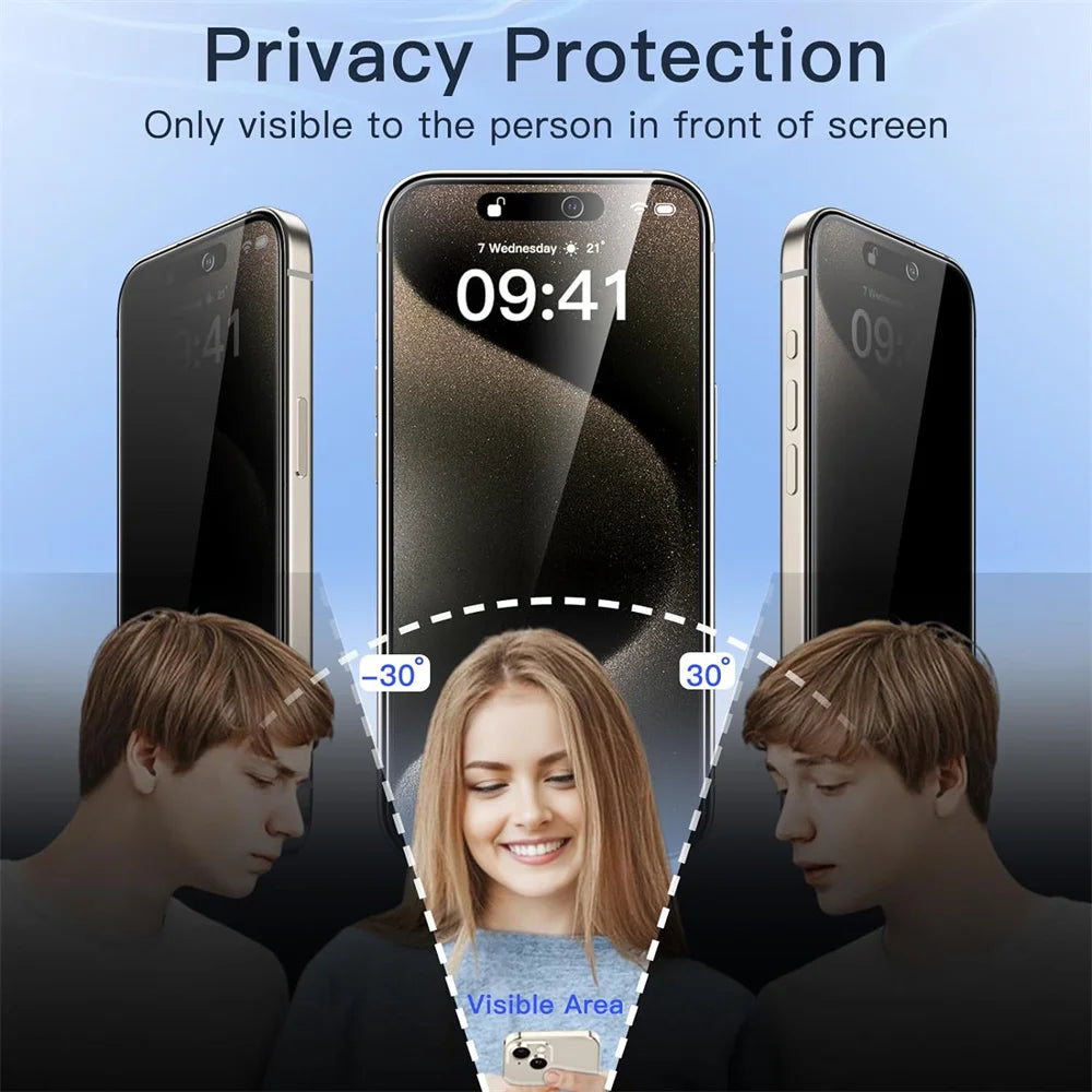 Privacy Screen Protector for iPhone 18 17 16 15 14 13 12 11 Pro Max Anti-Spy