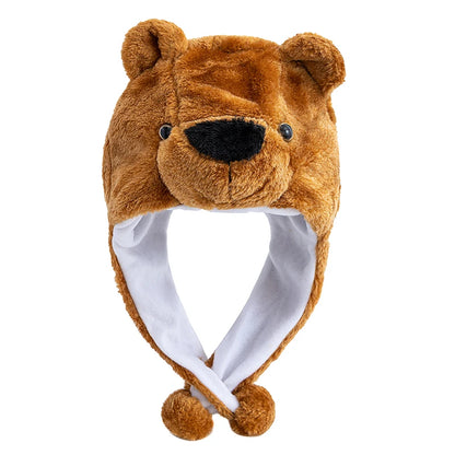 Unisex Funny Bulls Head 3D Animal Decorative Hat Winter Cap for Adults