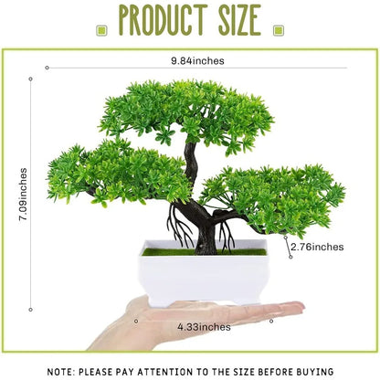 Artificial Bonsai Tree Potted Fake Plant Home Table Decor Ornament